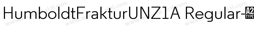 HumboldtFrakturUNZ1A Regular字体转换